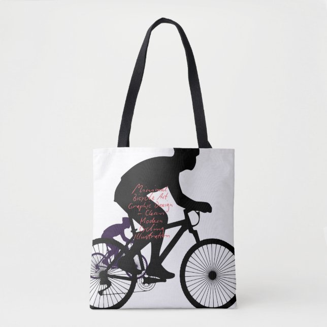 Minimal Bicycle Art – Tote Bag (Front)
