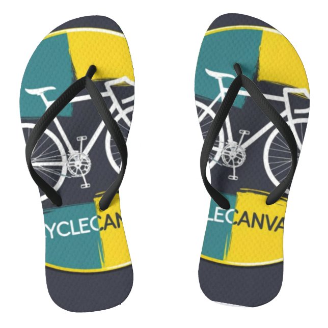 Minimal Bicycle Illustration –  Thongs (Footbed)