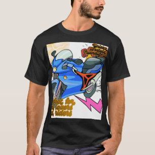 Minimal Bike Art Graphic – Modern Motorcycle T-Shirt