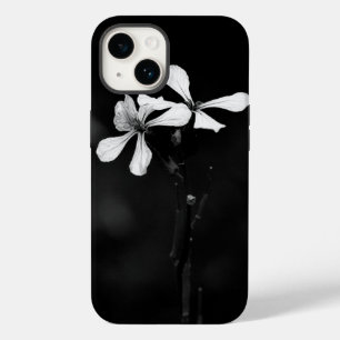 minimal black and white floral Case-Mate iPhone 14 case