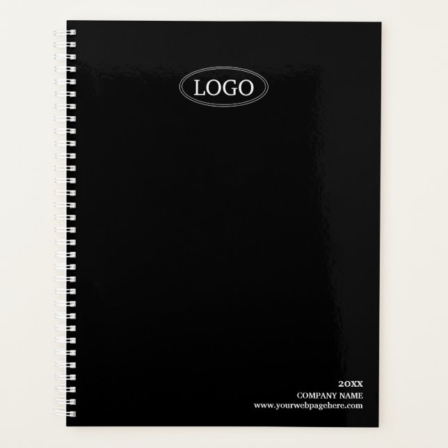 Minimal Black and White Logo Planner (Front)