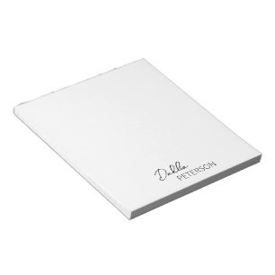 Minimal Black and White Modern Business Notepad