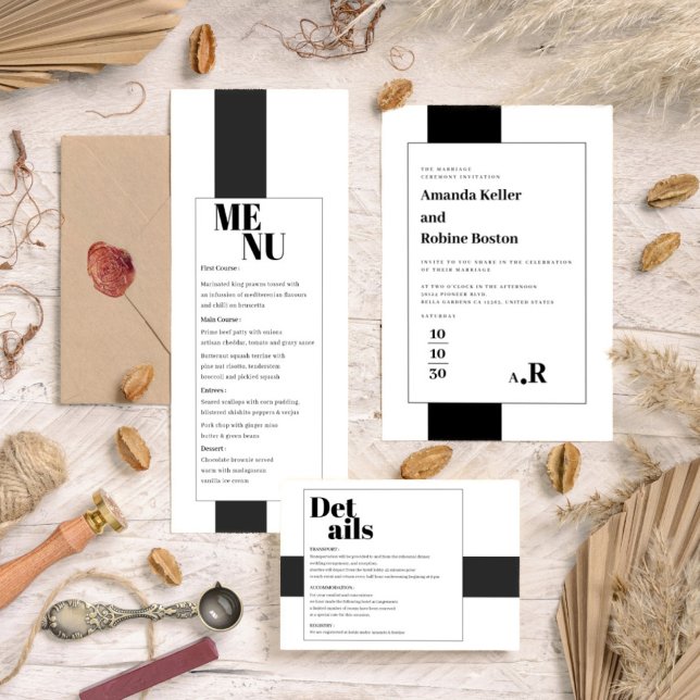 Minimal Black and White  Save The Date (Creator Uploaded)