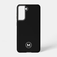 Minimal Black Classic Monogram