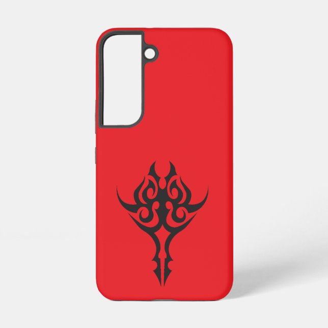 Minimal Black Ink Tattoo Style Artwork Samsung Galaxy S22 Case (Back)