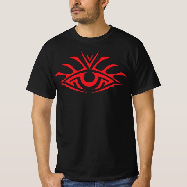 Minimal Black Ink Tattoo Style Artwork T-Shirt (Front)