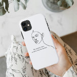 Minimal Black She Became A Hero Inspiration Girl  iPhone 11 Case<br><div class="desc">Minimal Black She Became A Hero Inspiration Girl</div>