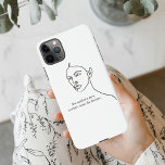 Minimal Black She Became A Hero Inspiration Girl  iPhone 11Pro Max Case<br><div class="desc">Minimal Black She Became A Hero Inspiration Girl</div>