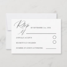 Minimal Black & White Calligraphy Wedding