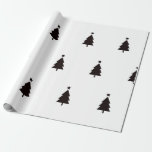 Minimal Black White Christmas Trees Stars Pattern Wrapping Paper<br><div class="desc">This Christmas stars and trees pattern wrapping paper features a bold contrast of bright white stars scattered across a deep black background,  creating a fun and contemporary look that's perfect for wrapping all the gifts for family,  friends,  co-worker,  boss,  or neighbour this season of holiday celebration.</div>