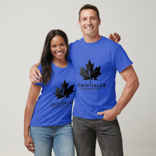Minimal Black & White Contractor Logo– Canada T-Shirt