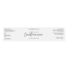 Minimal Black & White Cosmetic Jar Wrapper Label