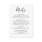 Minimal Black White Handwritten Script Wedding