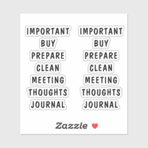 Minimal Black White Planner Task Cards