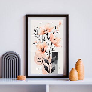 Minimal Bloom Geometry Poster