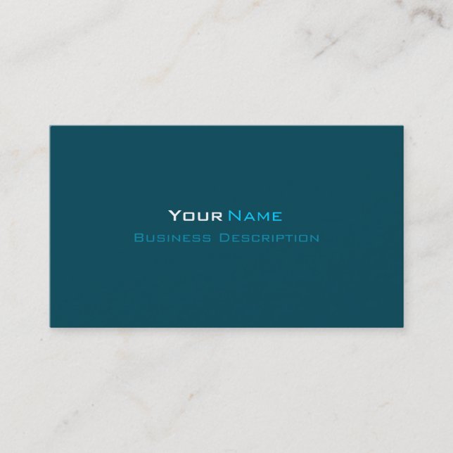 Minimal Blue Business Card (Front)