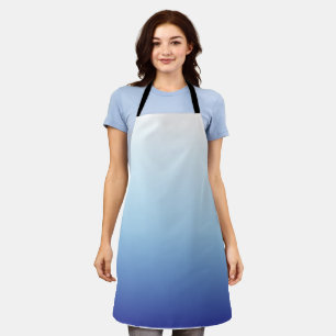 Minimal Blue Gradient Background  Apron