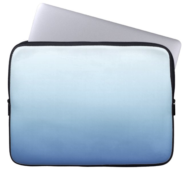 Minimal Blue Gradient Background  Laptop Sleeve (Front)