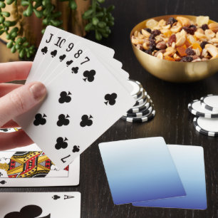 Minimal Blue Gradient Background  Playing Cards