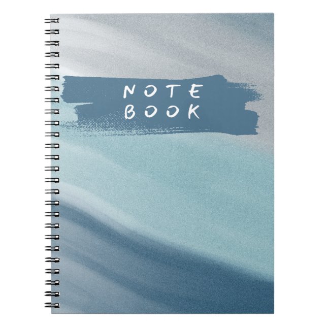 Minimal Blue Gradient Notebook Cover (Front)
