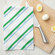 Minimal Blue Green Medium Stripe Japanese Text