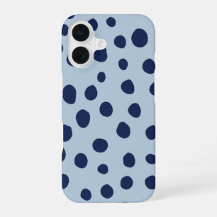Minimal Blue Polka Dot Phone Case   Modern Aesthet