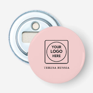 Minimal Blush Custom Business Logo Promotional  Bottle Opener