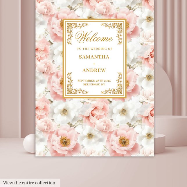 Minimal Blush Gold Watercolor Wedding Backdrop Tapestry (Minimal Blush Gold Watercolor Wedding Backdrop

)