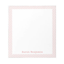 Minimal Blush Pink And White Striped Frame Elegant