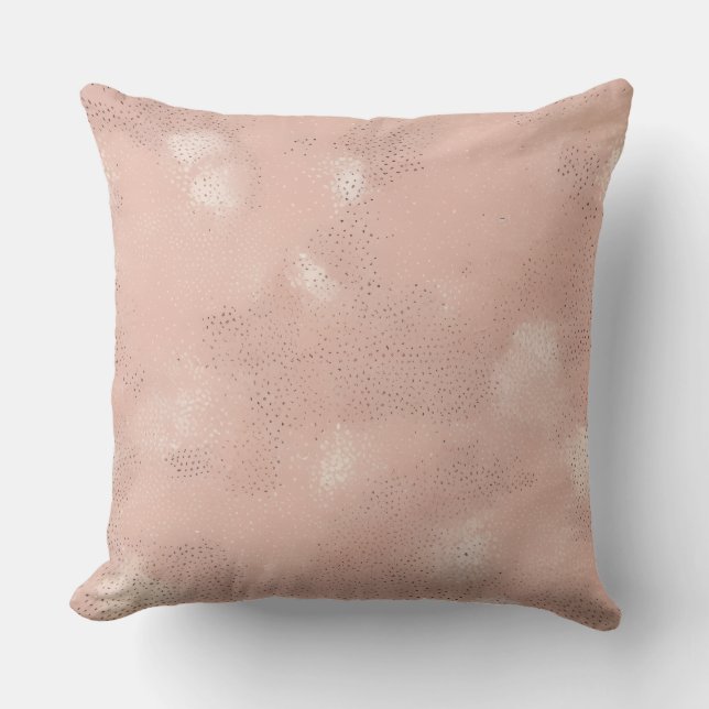Minimal Blush Speckled Pattern Cushion (Front)
