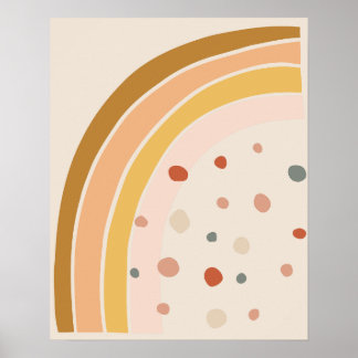 Minimal Bohemian Style Rainbow  Poster