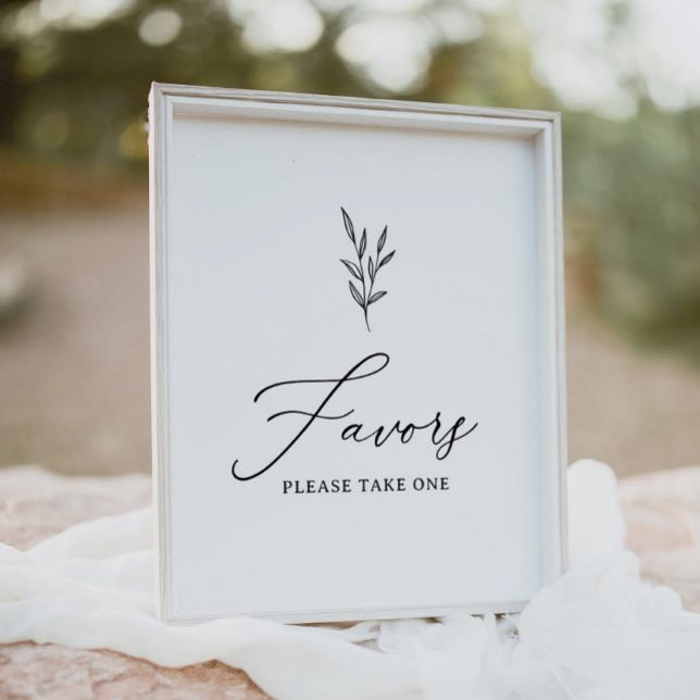 Minimal Boho Bridal Shower Favours Sign (Creator Uploaded)