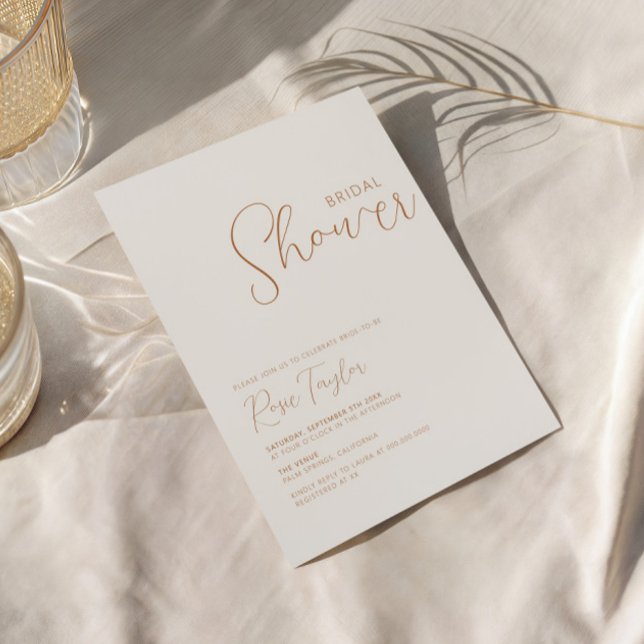 Minimal Boho Bridal Shower Invitation (Creator Uploaded)