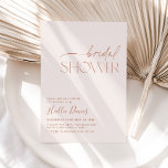 Minimal Boho Bridal Shower Invitation Neutral<br><div class="desc">A modern minimal boho bridal shower invitation for your bridal shower,  featuring neutral tones. MATCHING ITEMS AVAILABLE - Check our collections or contact us for help.</div>