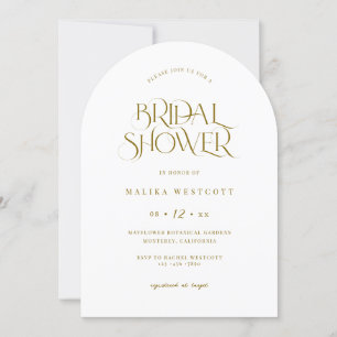 Minimal Boho Bridal Shower Party Invitation