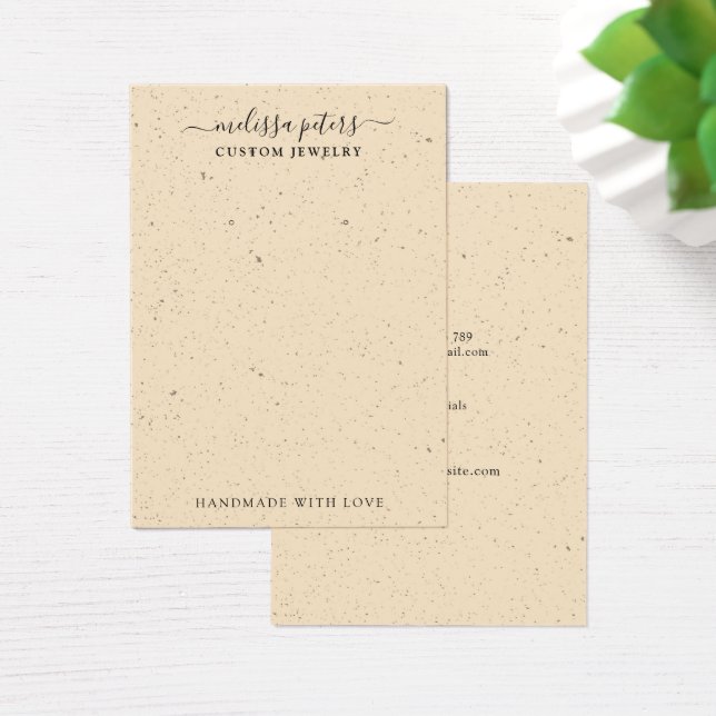 Minimal Boho Chic Earring Jewellery Display Card (Desk)