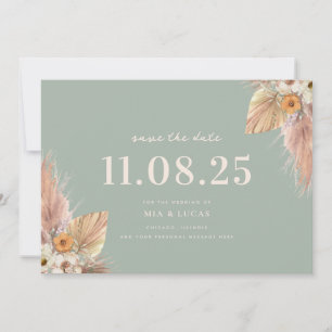 Minimal Boho Chic Wedding Save The Date