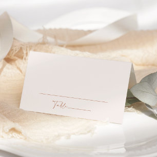 Minimal Boho, Modern, Terracotta, Bridal Shower  Place Card