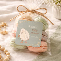 Minimal Boho Silly Goose Personalised Baby Shower 