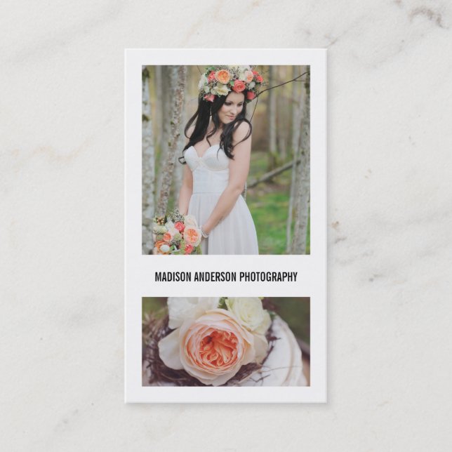 Minimal Bold 2 | Photography Business Cards (Front)