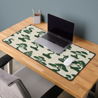Minimal Bonsai Tree - Japandi Zen Horticulture Desk Mat