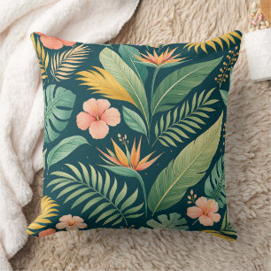 Minimal Botanical Pattern Cushion