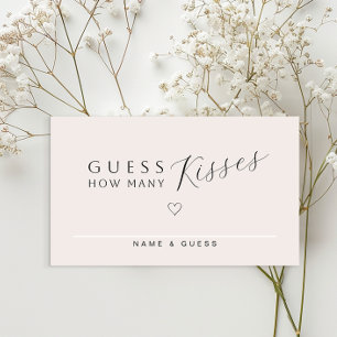 Minimal Bridal Shower Game Card   Guess How Many