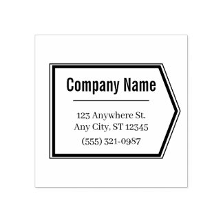 Minimal Business Address Stamp