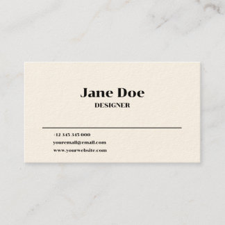 Minimal Business Card