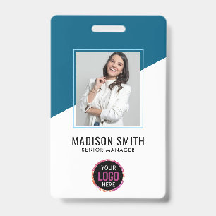  Minimal Business Employee Photo   ID Card Badge