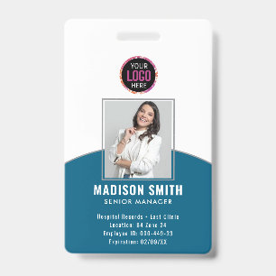  Minimal Business Employee Photo   ID Card Badge