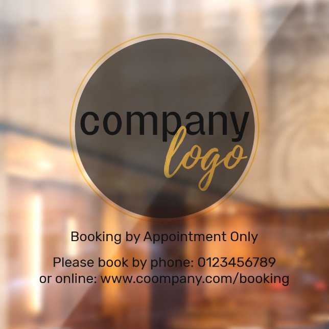 MINIMAL BUSINESS LOGO BOOKING BY APPOOINTMENT  (Sheet 2)