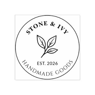 Minimal Business Logo Rubber Stamp