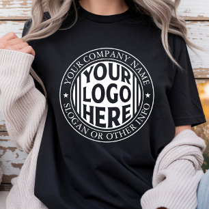 Minimal Business Name And Custom Brand Logo T-Shirt
